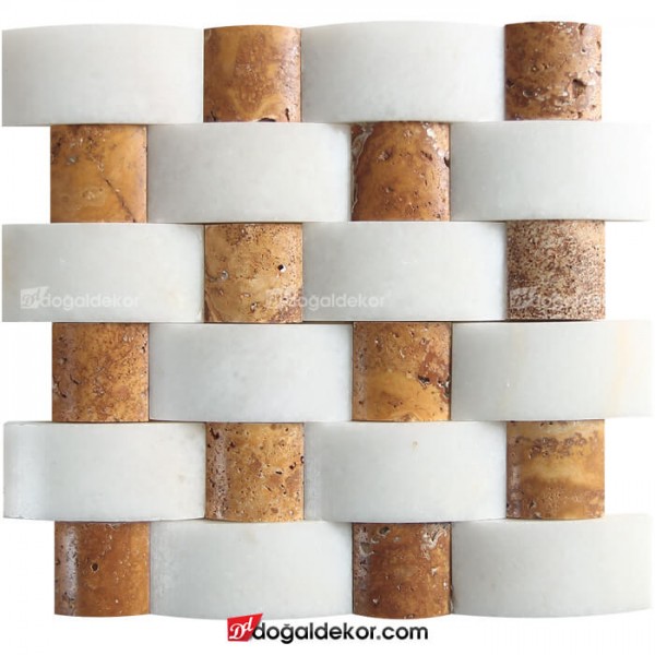 Duvar Kaplama Hasır Patlatma Doğal Taş 5x10 -DT1443